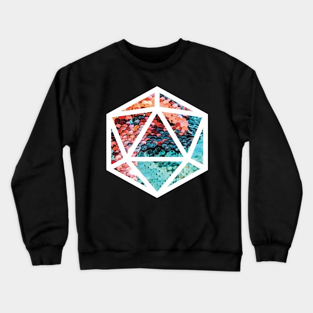 D20 Decal Badge - Performance Crewneck Sweatshirt by aaallsmiles